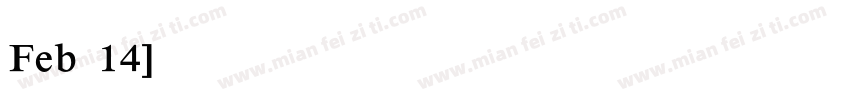 Feb 14字体转换